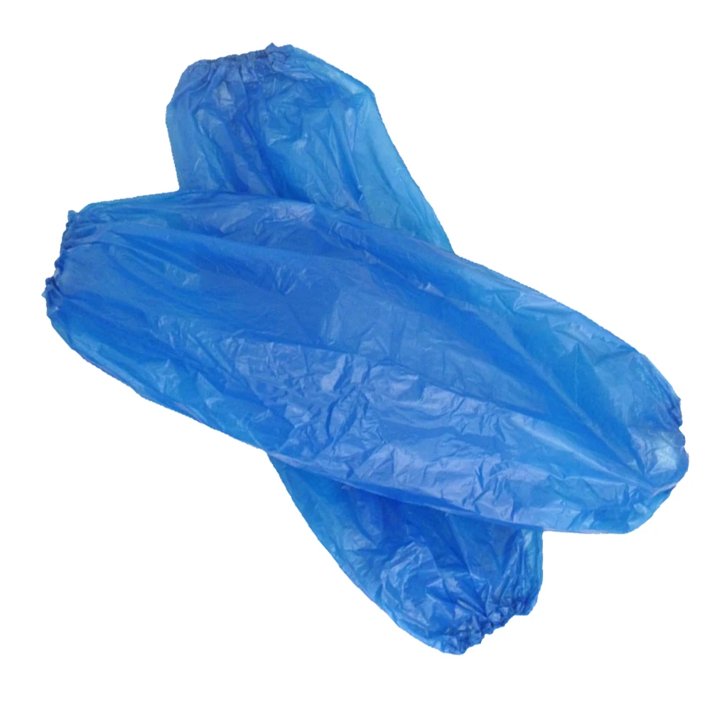 

1 Pair Disposable Waterproof Oilproof Arm Sleeves Cleaning Kitchen Covers Elastic Fit Lightweight For Home Use Blue