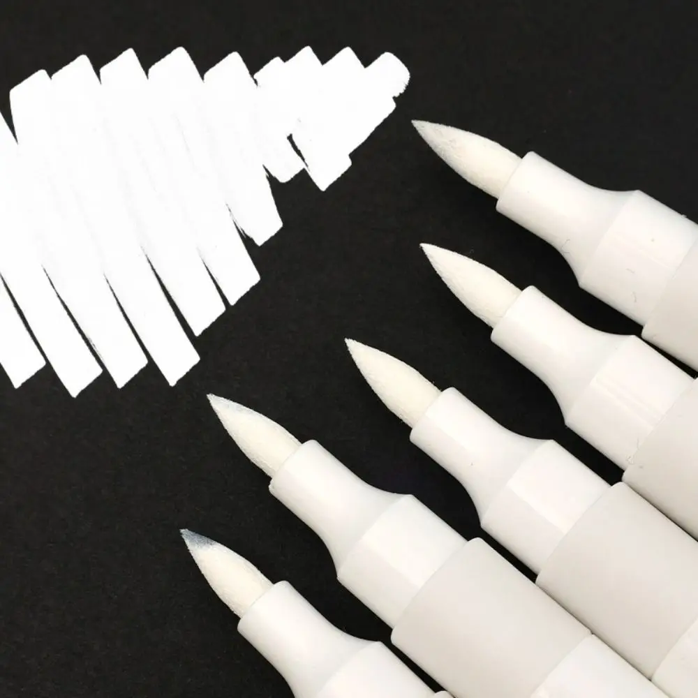 1/10Pcs Hard Soft Nibs Marker Pens Quick-drying Waterproof Highlighter Pencil Acrylic Ink Non-fading Painting Pen