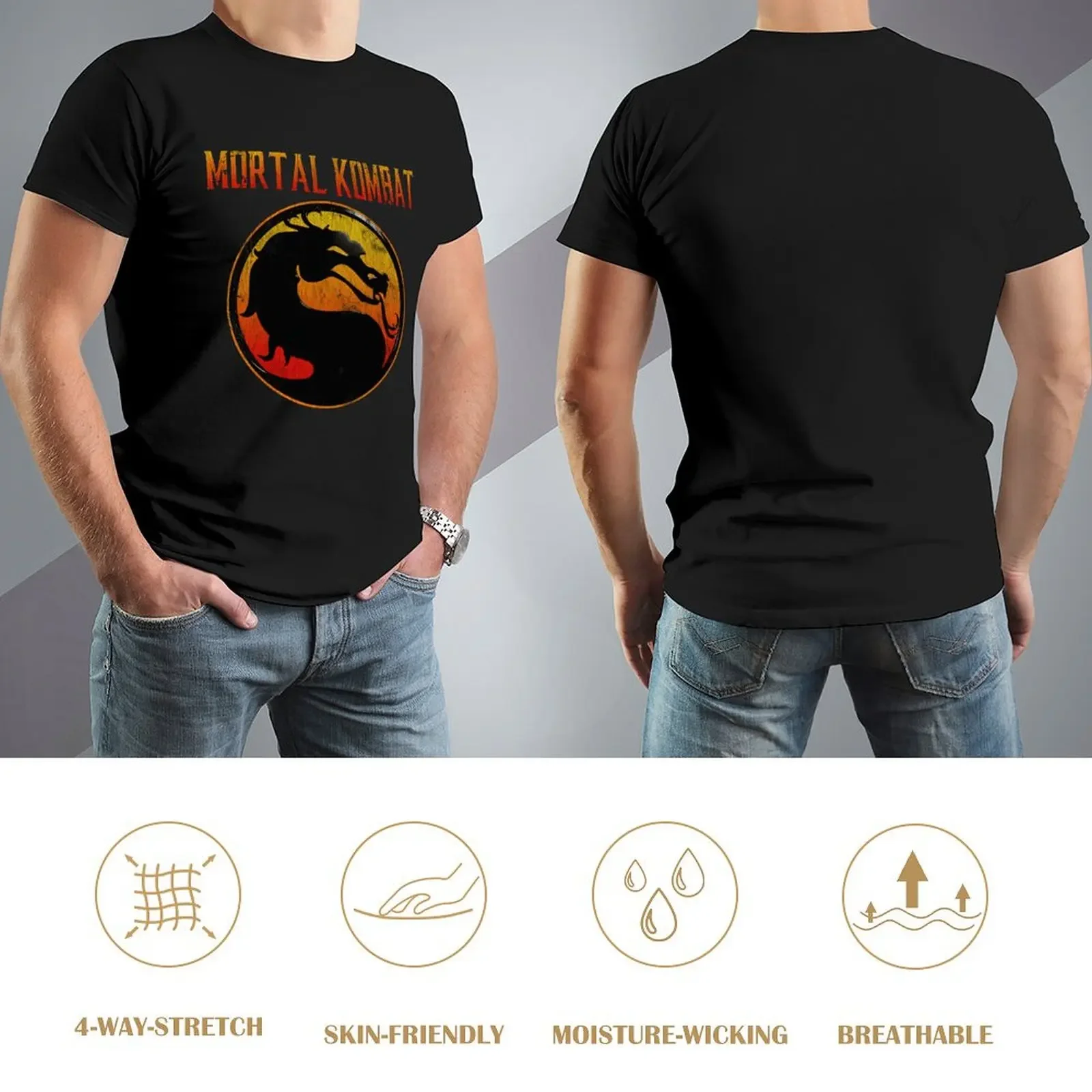 2024 Fashion Graphic Tshirts Cartoon Anime Vintage Mortal Kombat T Shirts Short Sleeve Casual Men 100% Cotton T-shirt Tee Tops