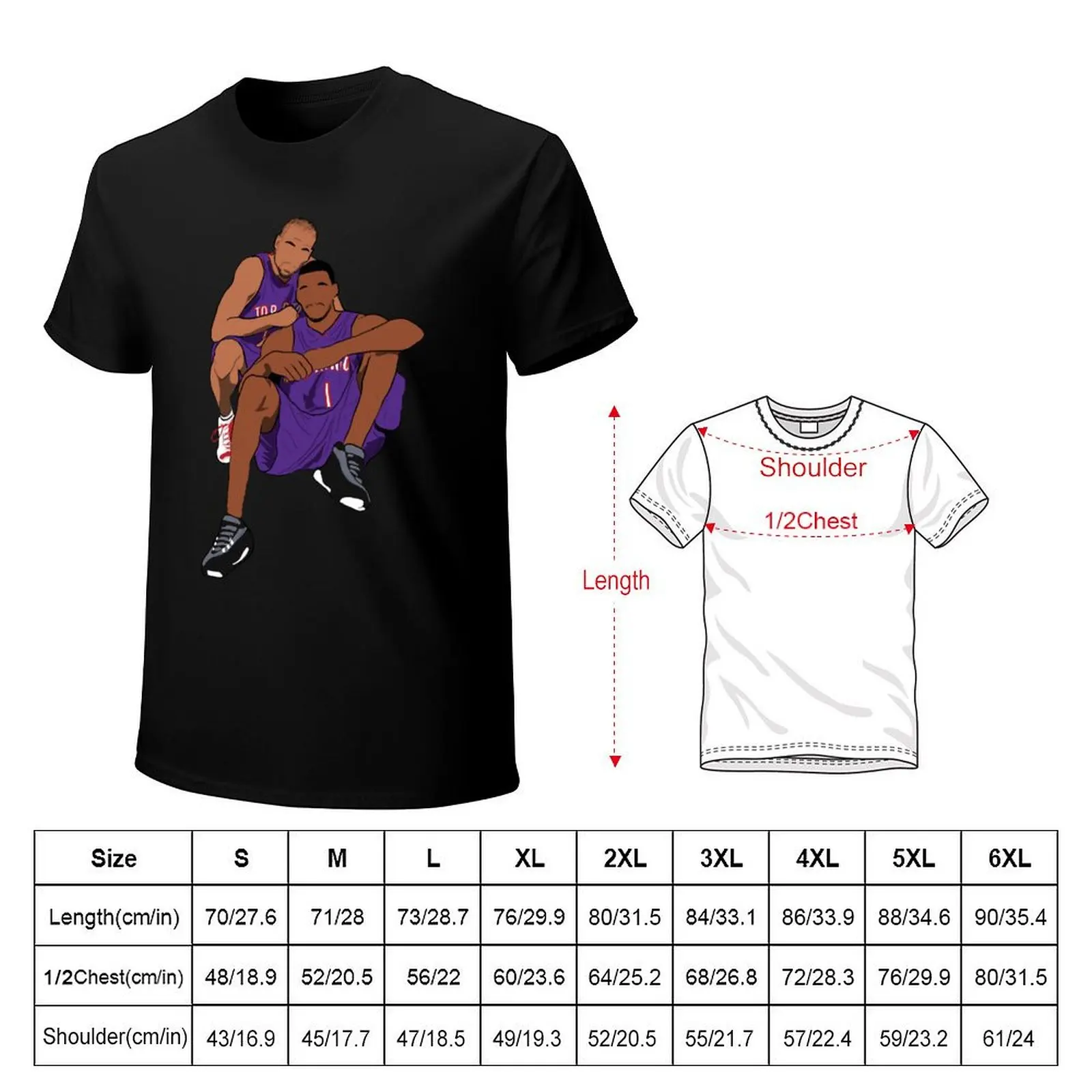 Vince Carter Tracy Mcgrady Ballers T-Shirt man t shirts graphic T-Shirt