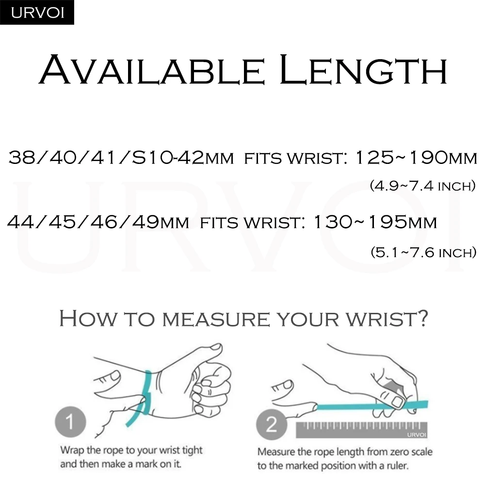 حزام URVOI Sporty En Mer لساعة Apple Ultra 2 باند Bleu Hydra Nuit نمط موجات المحيط مشبك مخصص من مادة البولي أميد لساعة iWatch