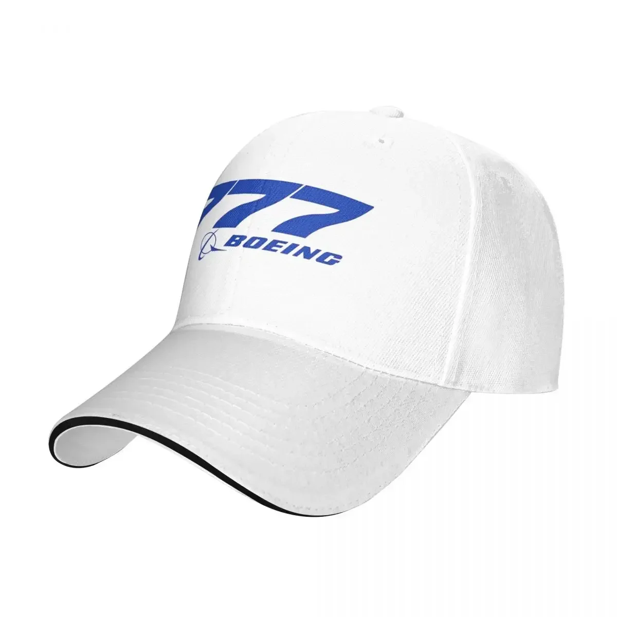 Boeing 777 Logo Baseball Cap Fashion Boeing Lovers Aviation Fans Sandwich Cap Unisex Style Adjustable Dad Hat Activities