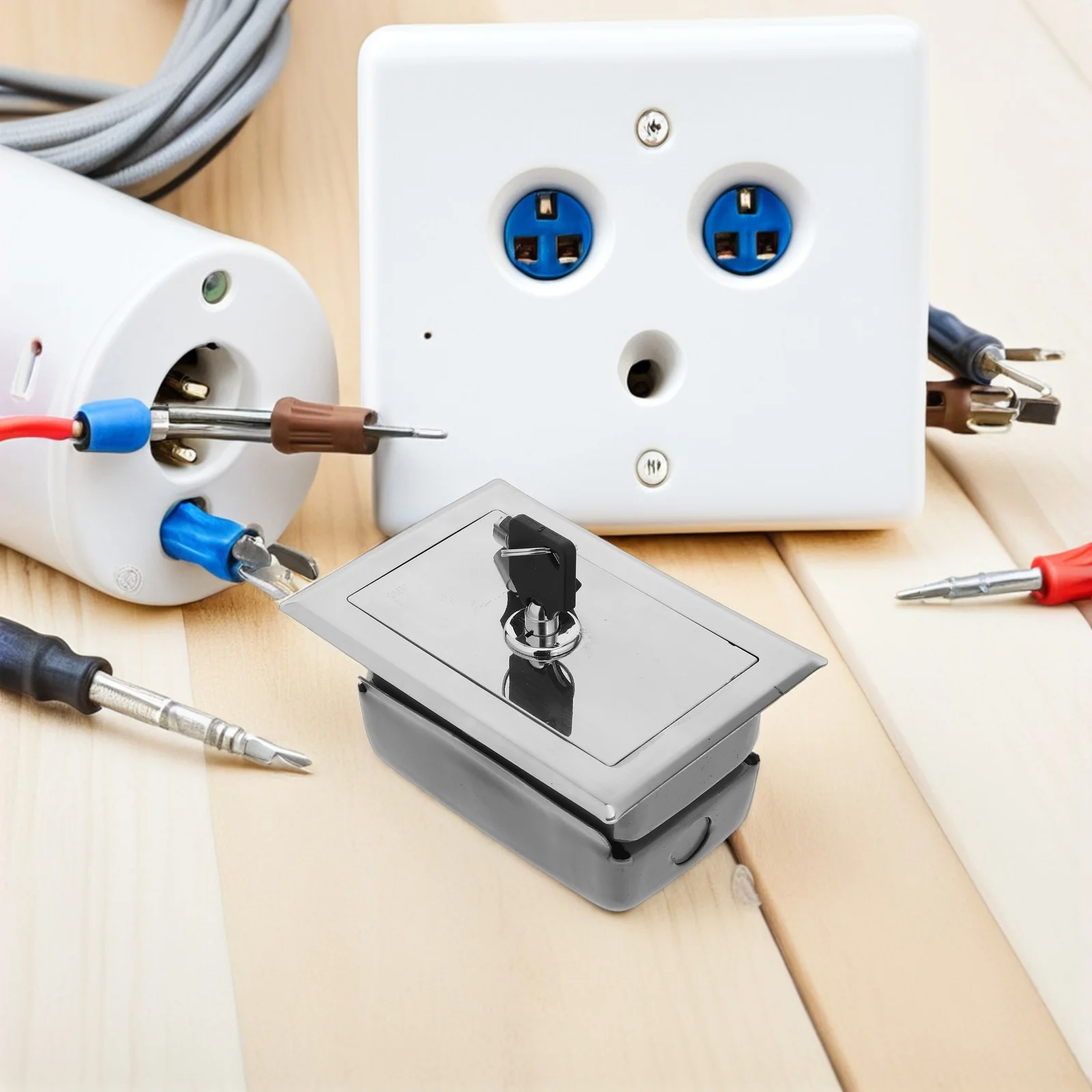 Electric Switch Box For Roller Shutter Door Control Outdoor Waterproof Enclosure Easy Installation Sleek Design Garage