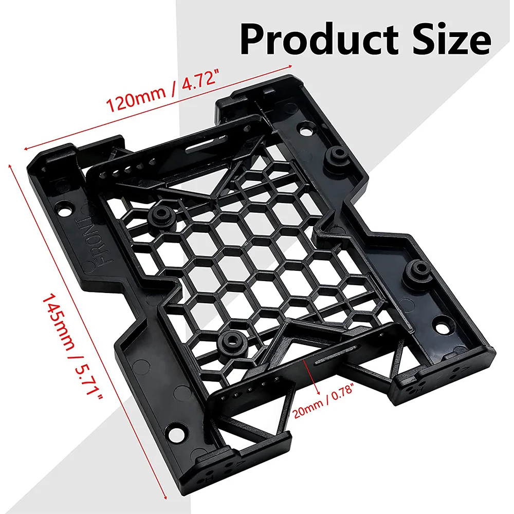 1Pcs 5.25Inch To 3.5Inch 2.5Inch Cooling Fan Bracket SSD HDD Mounting Bracket Internal Hard Disk Drive Bays