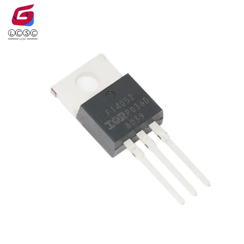 10 أجزاء/وحدة الأصلي IRF1405Z الطاقة MOSFET N-قناة 55 فولت 75A 230 واط من خلال ثقب TO-220AB-3 الترانزستور IRF1405ZPBF