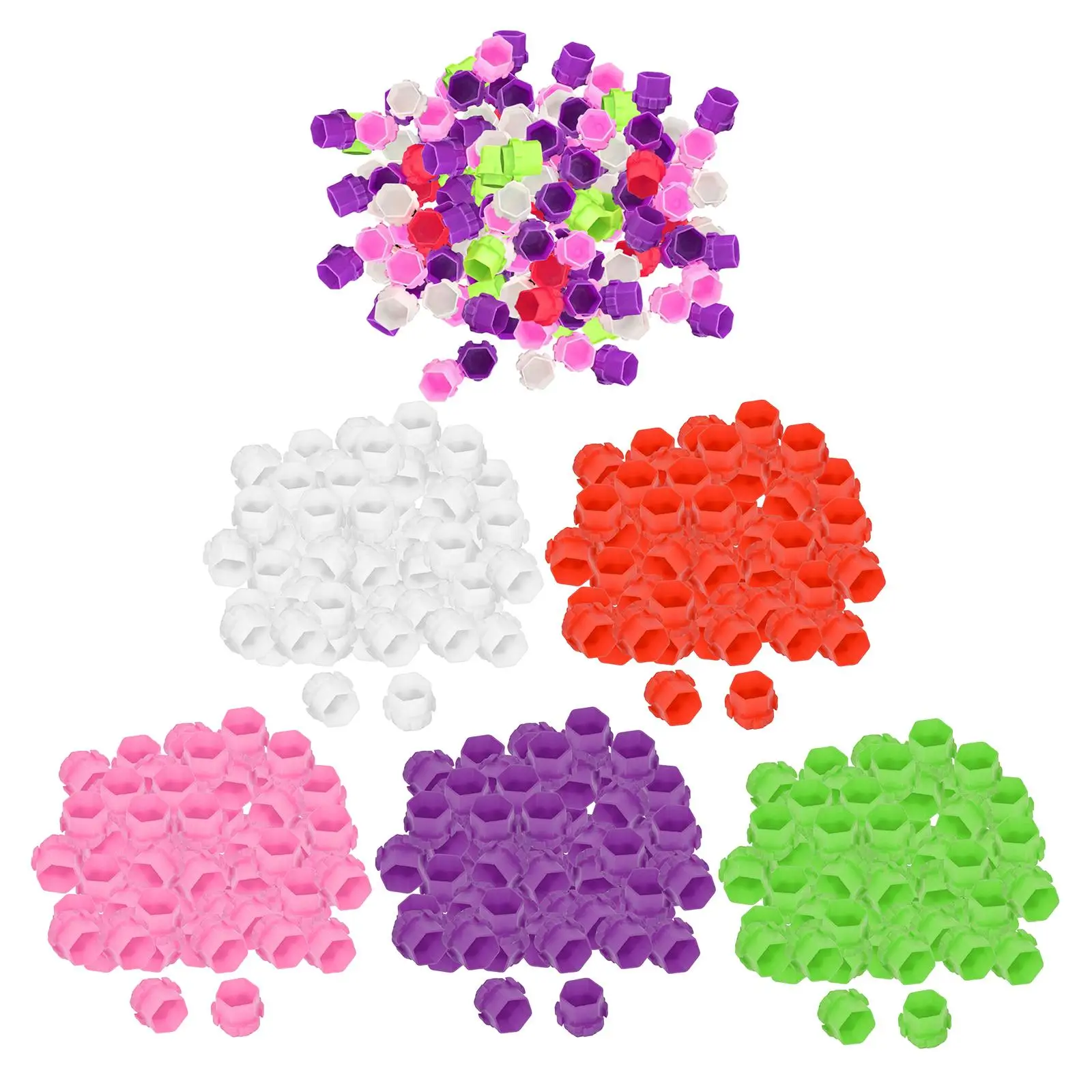 

Tattoo Ink Cups Kit Plastic Honeycomb Holder 200 Pieces for Professional Tattoo Artists Supplies