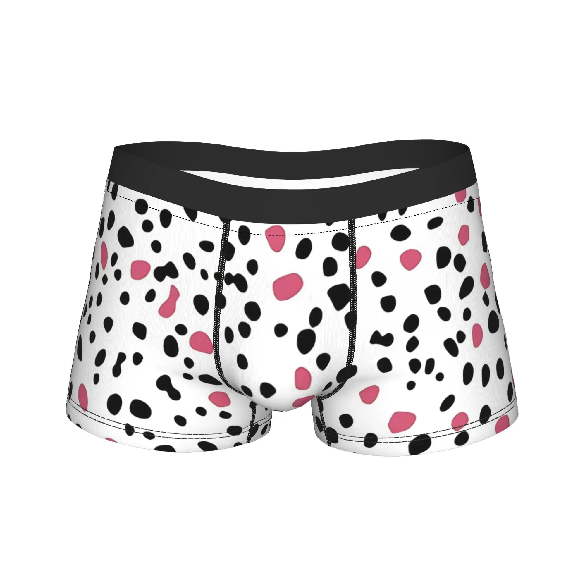 Dalmatian Pattern Boxer Shorts  3D Pouch Underwear Quality Print Shorts Briefs Soft Trend Men's Underpants Plus Size