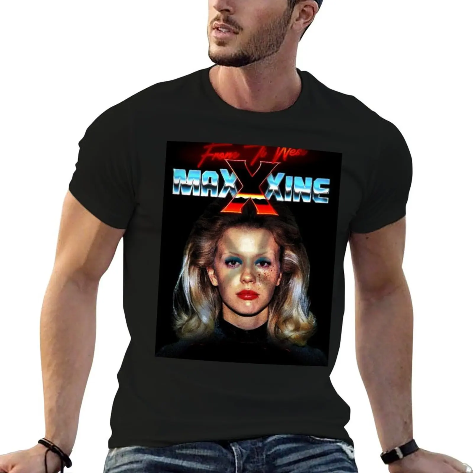 maXXXine (2024) T-Shirt graphic t shirt vintage customs design your own aesthetic clothes mens plain t shirts