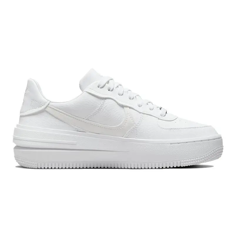 Nike Women's Air Force 1 PLT.AF.ORM 'Triple White' Sneakers shoes DJ9946-100 With Original Box