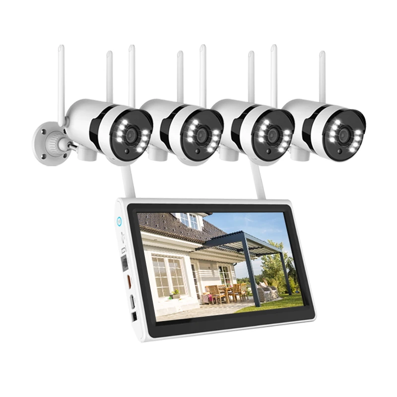 ZXSD 8CH 3MP 5MP Wifi ao ar livre Home CCTV Camera Surveillance System Sistema Câmera de Segurança Sem Fio