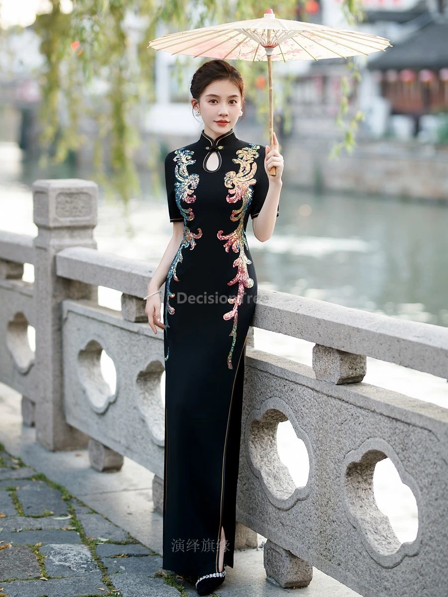 2026-magnifique-qipao-chinois-retro-brode-de-sequins-de-luxe-haut-de-gamme-pour-soiree-cheongsam-ameliore-tendance-style-litteraire-et-artistique