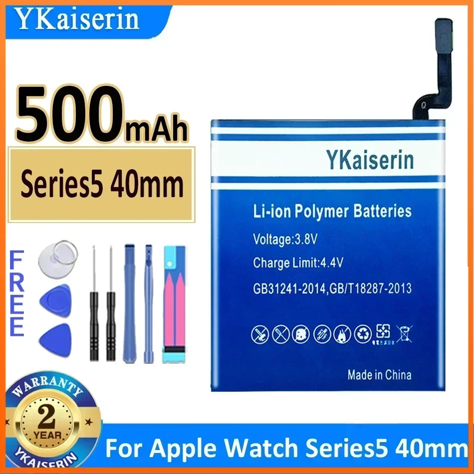 YKaiserin Battery Series5 S 5 For Apple Watch iWatch Series 1 2 4 5 S1 S2 S4 S5 38mm 40mm 42mm 44mm Bateria Warranty One Year