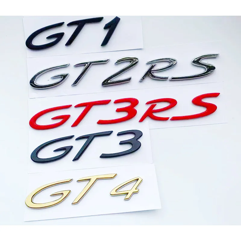 أعلى جودة ثلاثية الأبعاد رسالة الخلفي الجذع شعار شارة شعار السيارة ملصق ل GTS GT3 GT4 الكهربائية S 4 الديزل التنفيذي