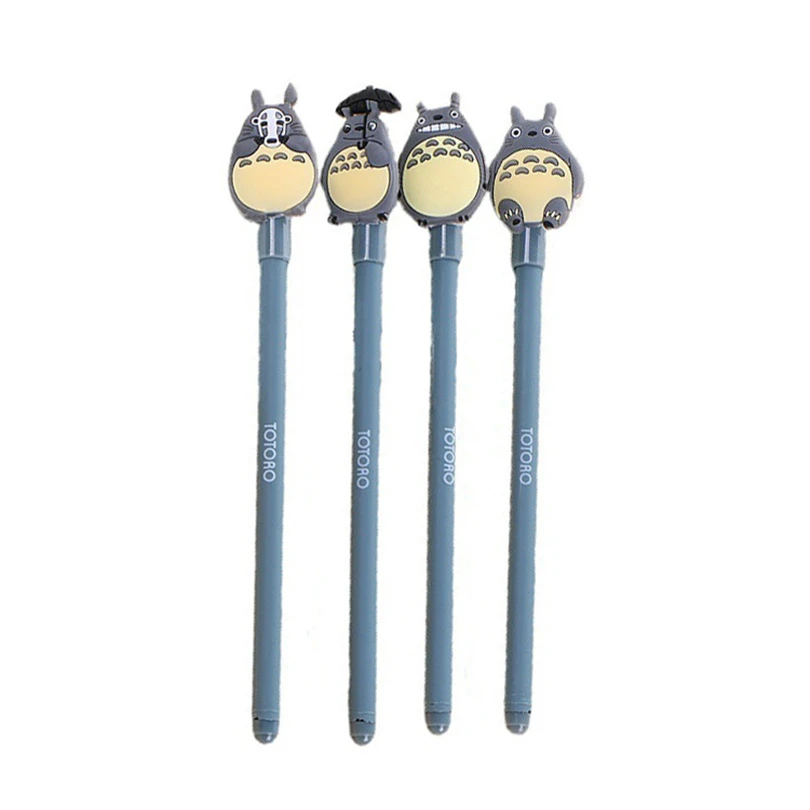 4Pcs 0.5mm Kawaii Cartoon Animal Gel Pen Quality Cute Creative Ink Pen School Office Supplies Gift