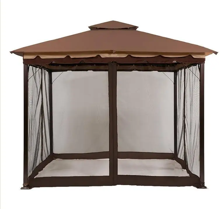Hot Sale with Side Wall Waterproof Hardtop Canopy Shelter Party BBQ Tents Patio Aluminium Garden Pavilion Outdoor   Tents