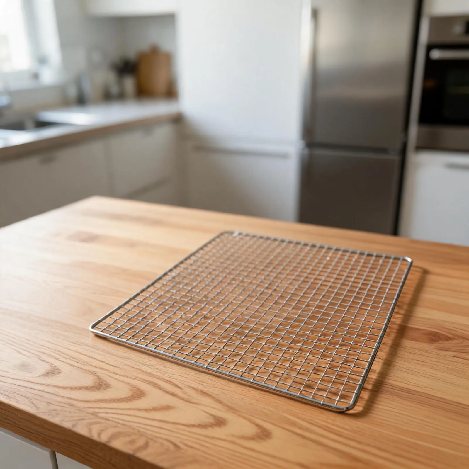 Square Barbecue Grid Made from Galvanized Iron Suitable for Grilling For Fish Meat and Vegetables on Various Barbecue Grills