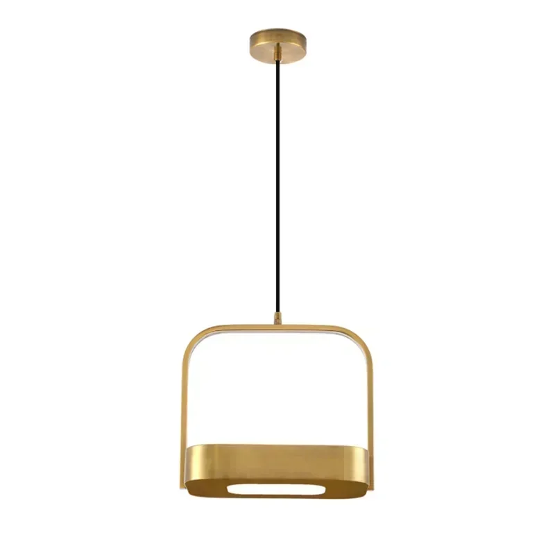 

Modern Minimalist Box Small Pendant Light Stylish Hanging Bedside Lamp for Study Bedroom Cabinet Bar Counter