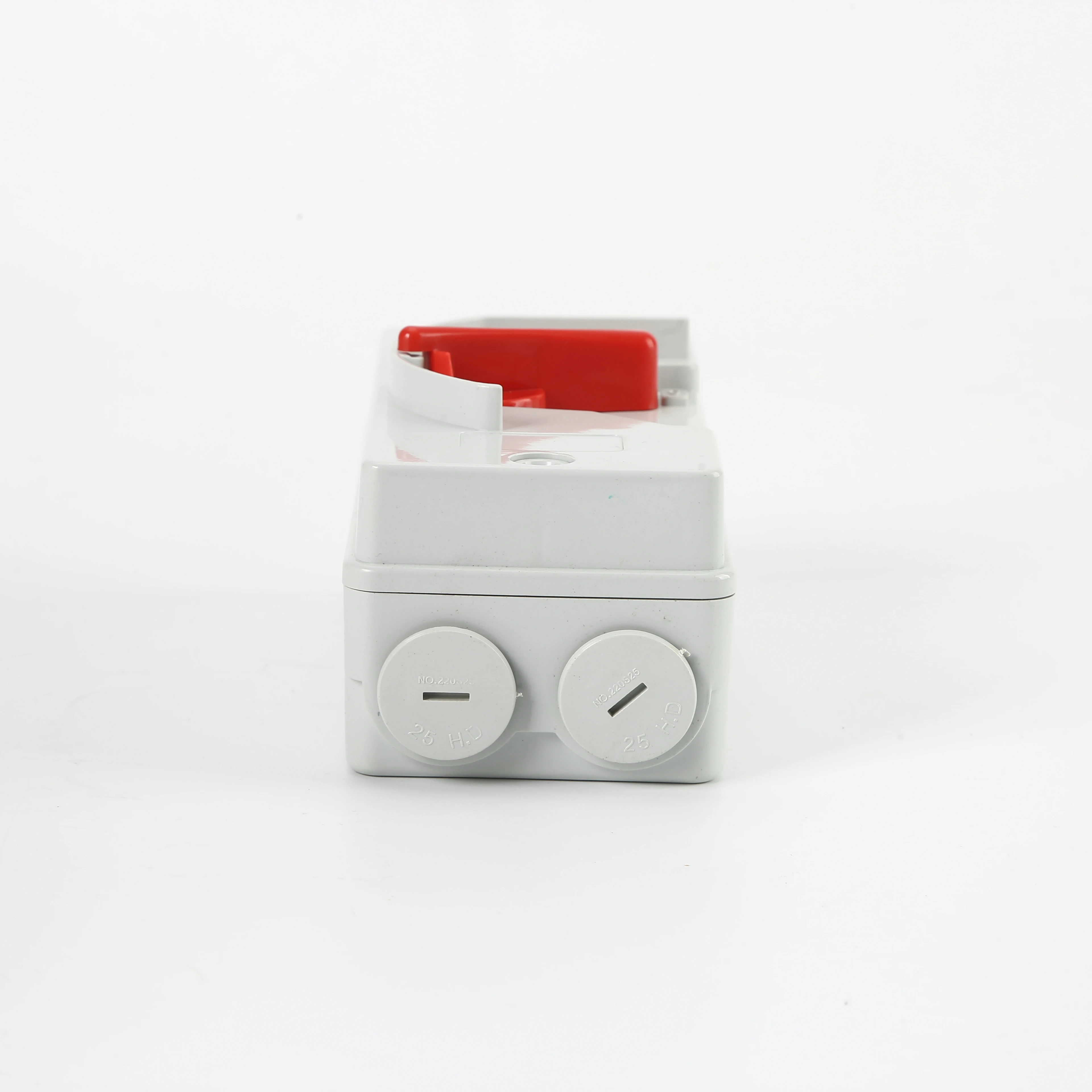 Height IP66 AC Waterproof Isolator Switch with Red Handle Enclosed 1P 2P 2P 4P UKF 240V 440V 63A