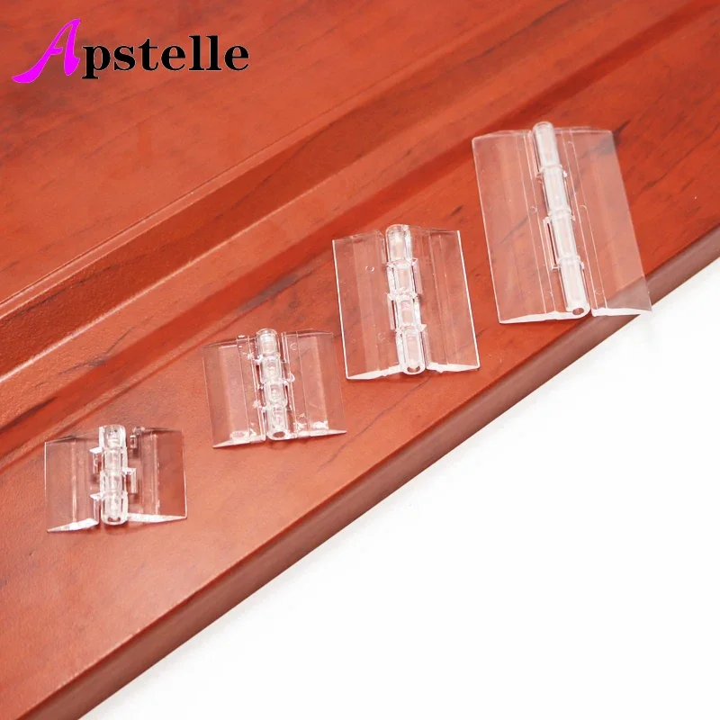 Apstelle 10 Pz 25X33mm 30X33mm 45x33mm 65x42mm Cerniere Pieghevoli in Plastica Cerniera in Plexiglass Trasparente Durevole Acrilico Trasparente