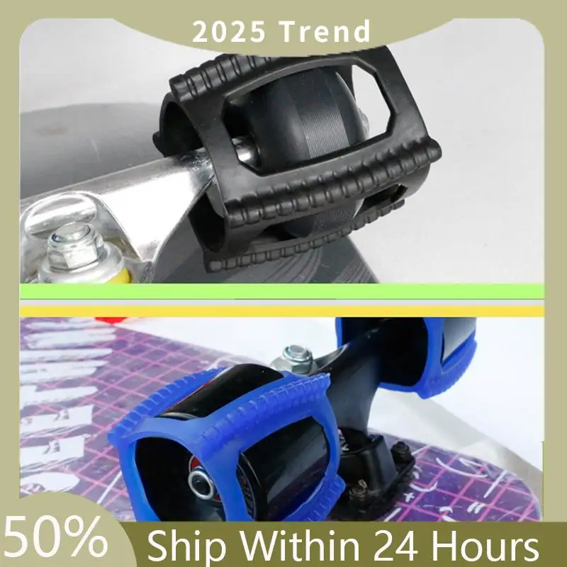 

A35F New Landing Skateboarding Parts Trainer Protection Skateboard Wheel Cover Wheel Lock Assisted Skateboard Trainer Blue