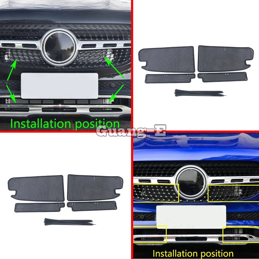 

For Mercedes Benz GLA 2020 2021 2022 2023 Car Grille Insect Screening Mesh Front Grille Net Cover Screen Netting Stainless Steel