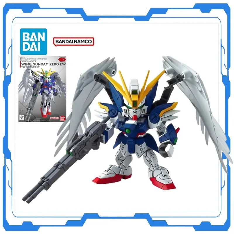 

Bandai Gundam SDEX 004 Wing Gundam Zero EW Creative Toys Genuine Anime Model Action Figure Car Computer Desktop Ornaments Gift