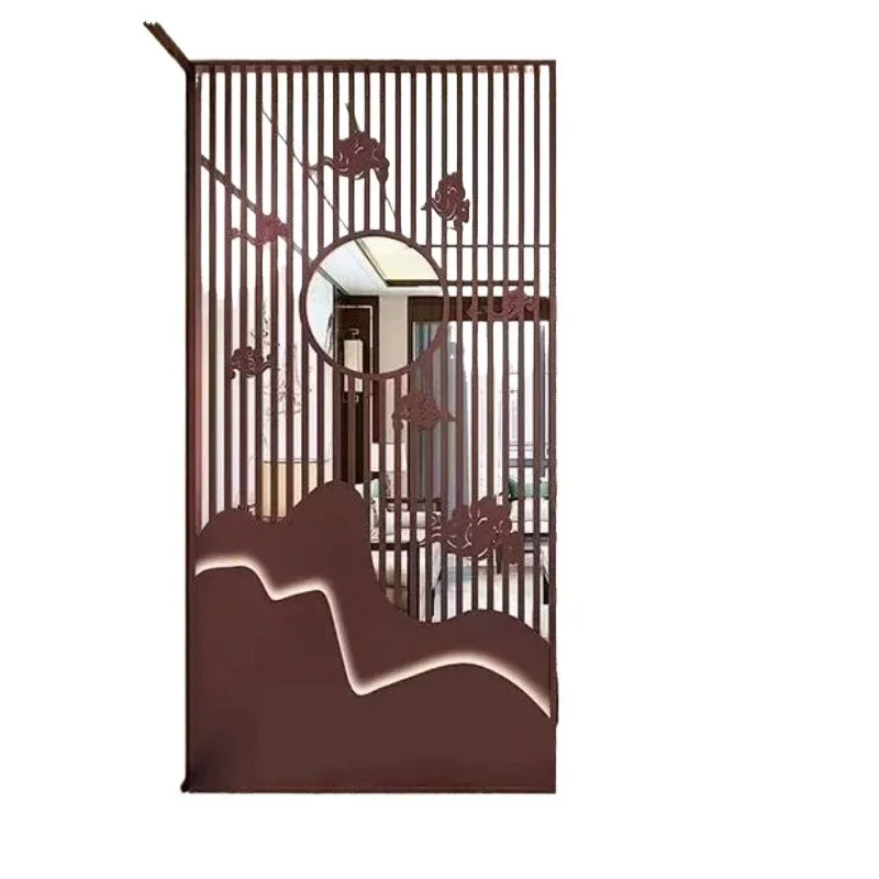 

New Chinese-style small apartment household front door, screen partition, entrance cabinet, living room door occlusion