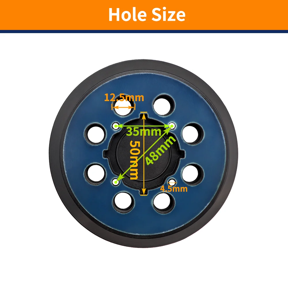 Almohadilla de lijado de repuesto con gancho y bucle de 8 orificios de 5 pulgadas para DeWalt DWE64233 y N 329079   Compatible con DWE6423/6423K,DWE6421/6421K