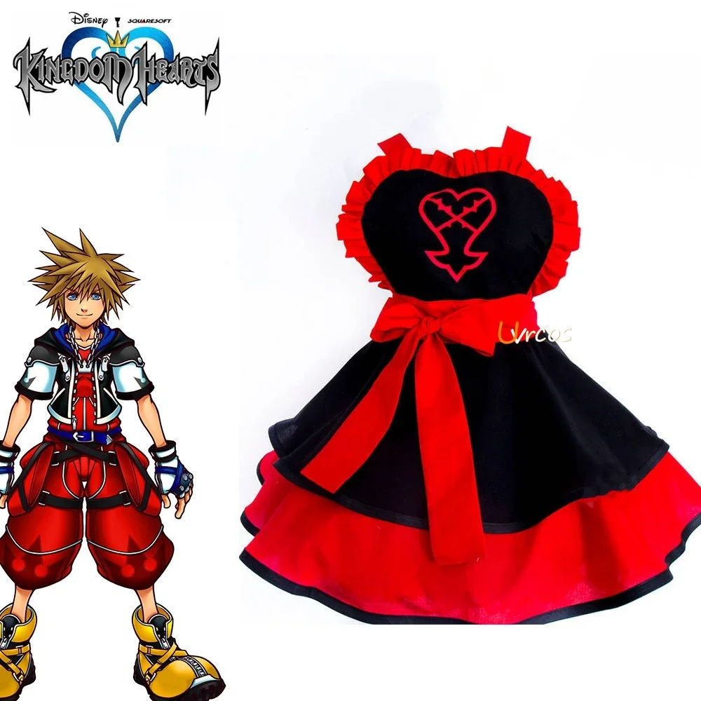 

Anime Kingdom Hearts Cosplay Costume Sora Lolita Kimono Dress Full Sets Sleeveless Custom Made Female Girls Halloween