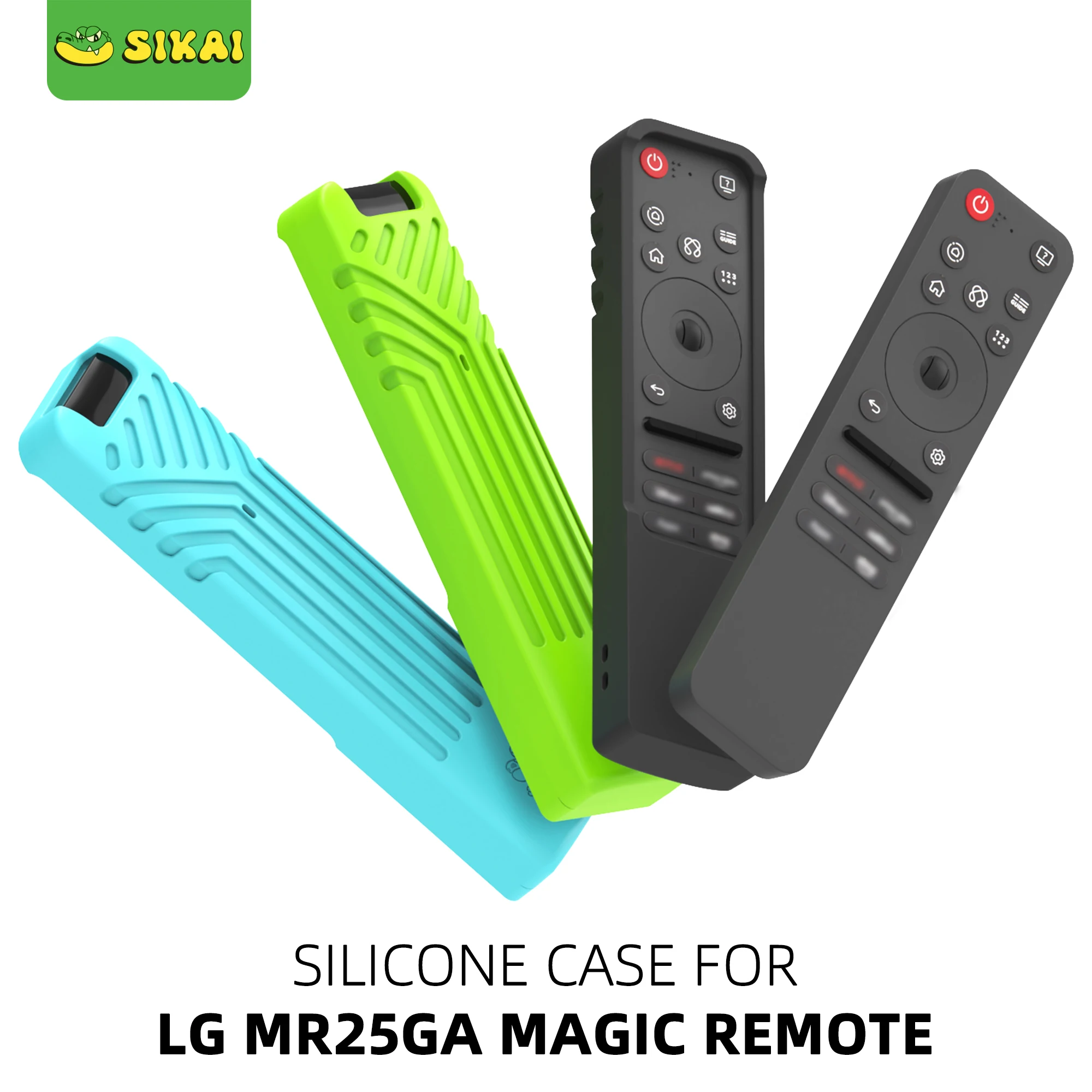 Custodia Silicone Fluorescente Per Telecomando LG MR25GA – Compatibile Con OLED C5/B5/G5/M5 2025, Con Apertura Sensore E Antiscivolo