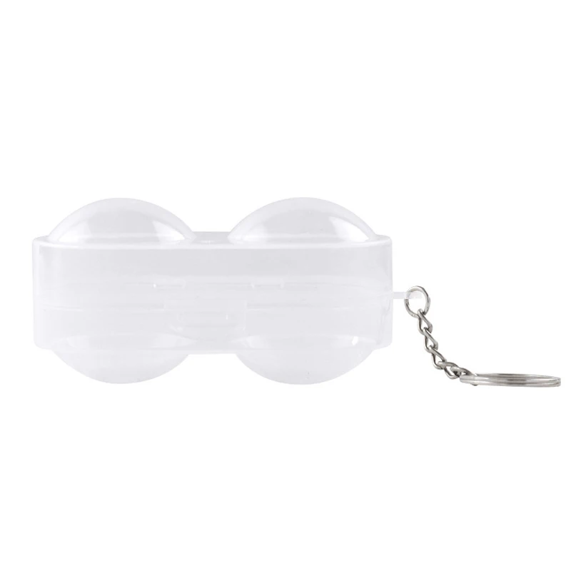 Boîte de Protection pour 2 Balles de Ping-Pong avec Clé Coque Rigide, Conteneur en Plastique Transparent pour Tennis de Table, pour Activités de Plein Air