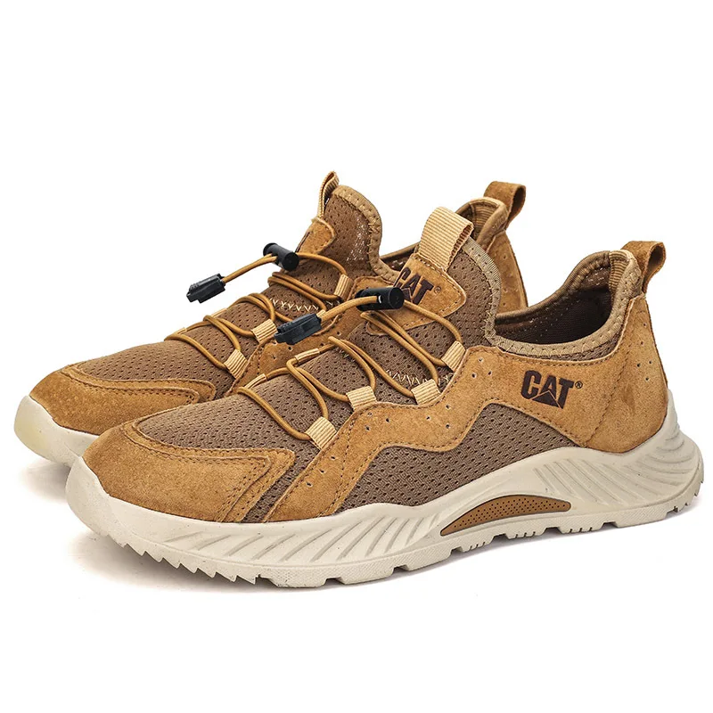 Hiking Shoes Men Summer Breathable Trekking Sneake Brown Mesh Men Brand Shoes Fashion Causal Comfortable Men Driving Shoes Zapat