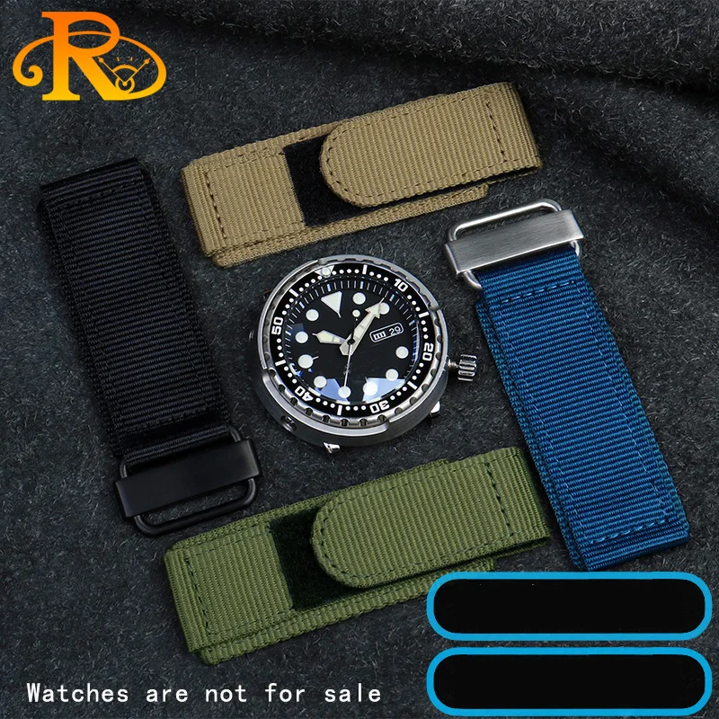 Nylonowy pasek do zegarka do Panerai Breitling Bell & Ross zagęszczony męski nylonowy pasek do zegarka Breitling Breitling pasek tkany 22mm 24mm
