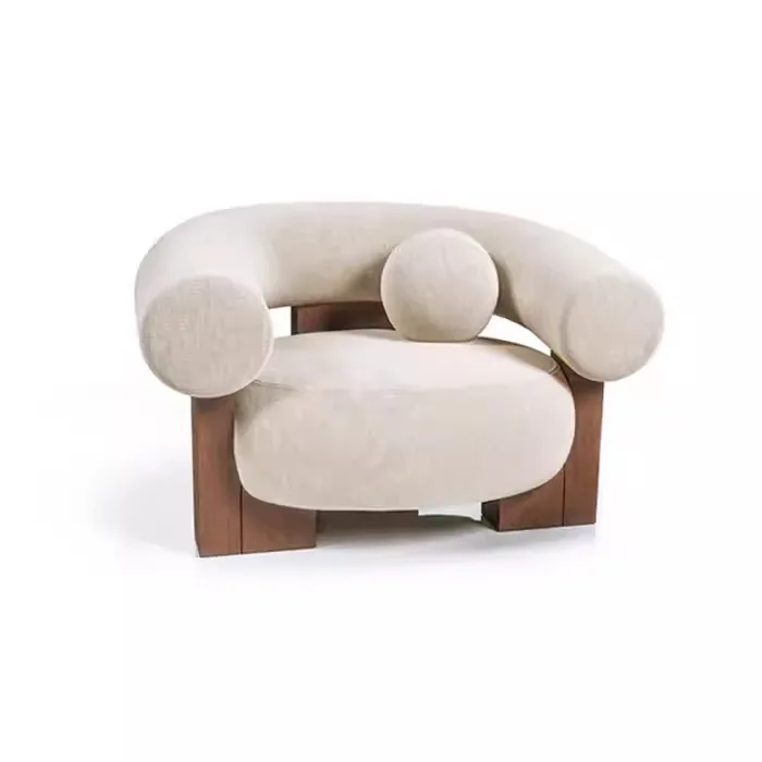 Modern High Quality Solid Wood Living Room Low Stool Chair With Removable Cover For Home Office Hotel Casual Dining Application