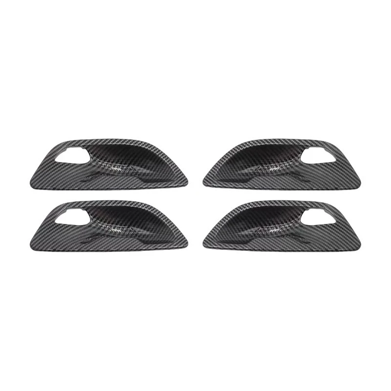 Interior Door Panel Opening Handle Trim Replacement Fiber Bowl Cover For BMW 5 Series F10 F11 520I 523I 525I 528I 535I-A08Q