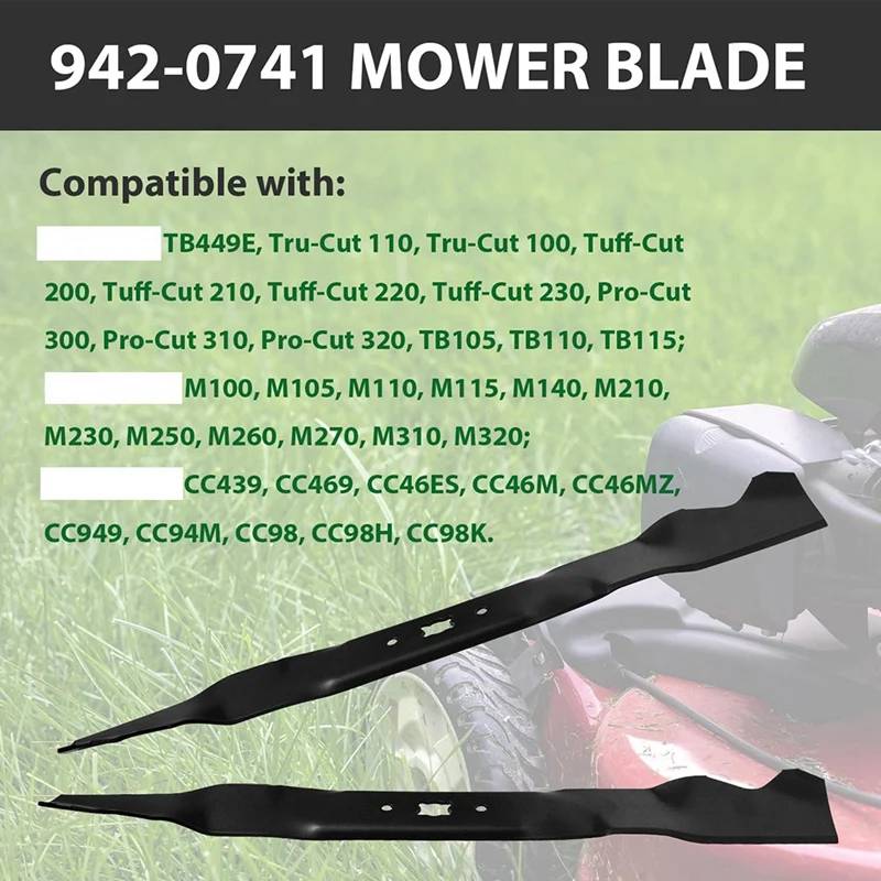 942-0741A Lawn Mower Mulching Blade Replace 742-0741 For Troy Bilt TB280ES Craftsman 247 Series Push Mower - 21Inch Deck