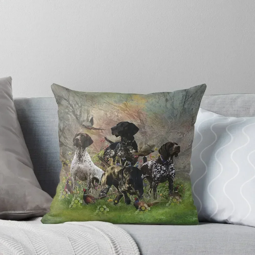 

Waiting for the hunting season (GSP) Throw Pillow Decorative pillowcase Christmas Pillowcase Cushions Cover pillow