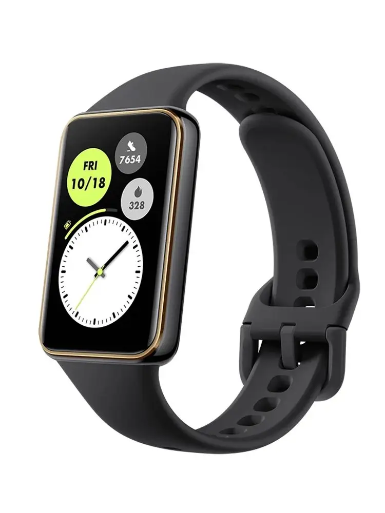 HONOR Band 10, Globale Version Smart Band, Gebogenes Kantendesign, Morgen-Gesundheitsfunktion, 1,57 Zoll AMOLED-Bildschirm, 5ATM Wasserdichtigkeit, BT5.3
