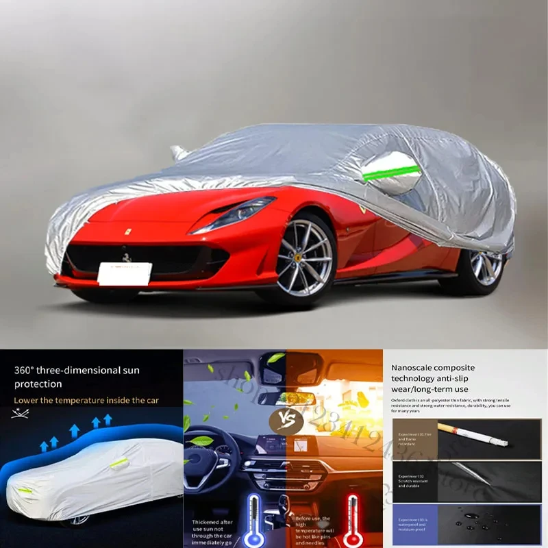 

For Ferrari-812 Auto Anti snow Anti dust Anti-uv Anti peeling paint And Anti Rainwater 210t car cover Car cover protection