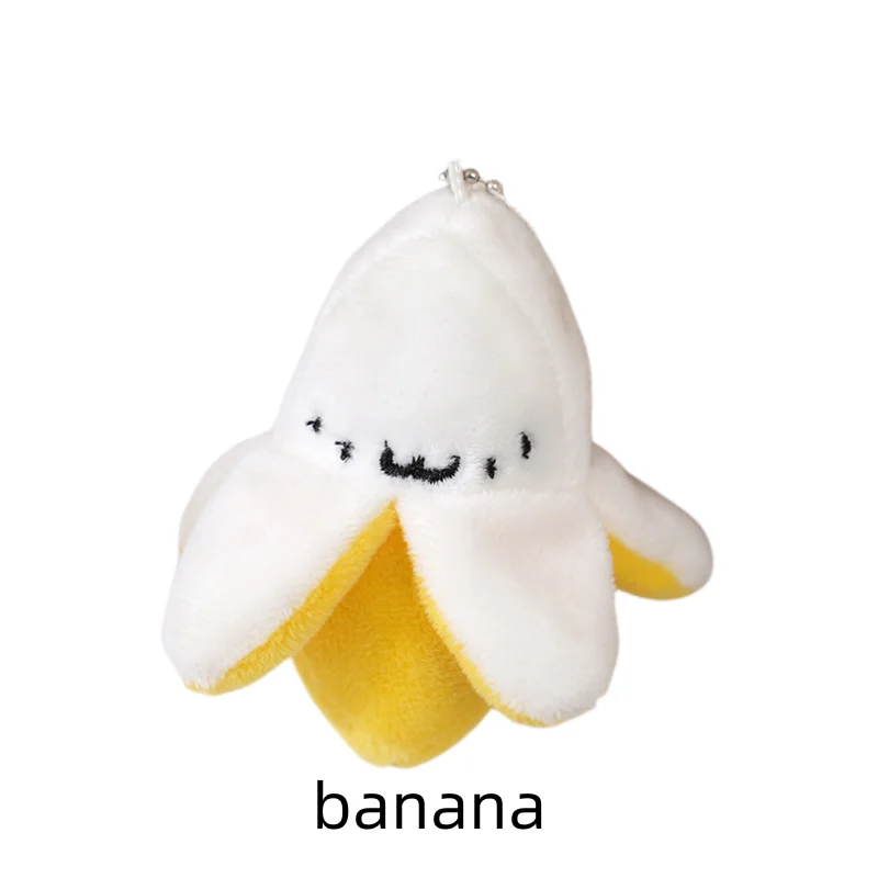 10 pz all'ingrosso frutta farcito giocattoli peluche Pet Toy soft Plushier bambole portachiavi accessori borsa zaino ciondolo 114 #