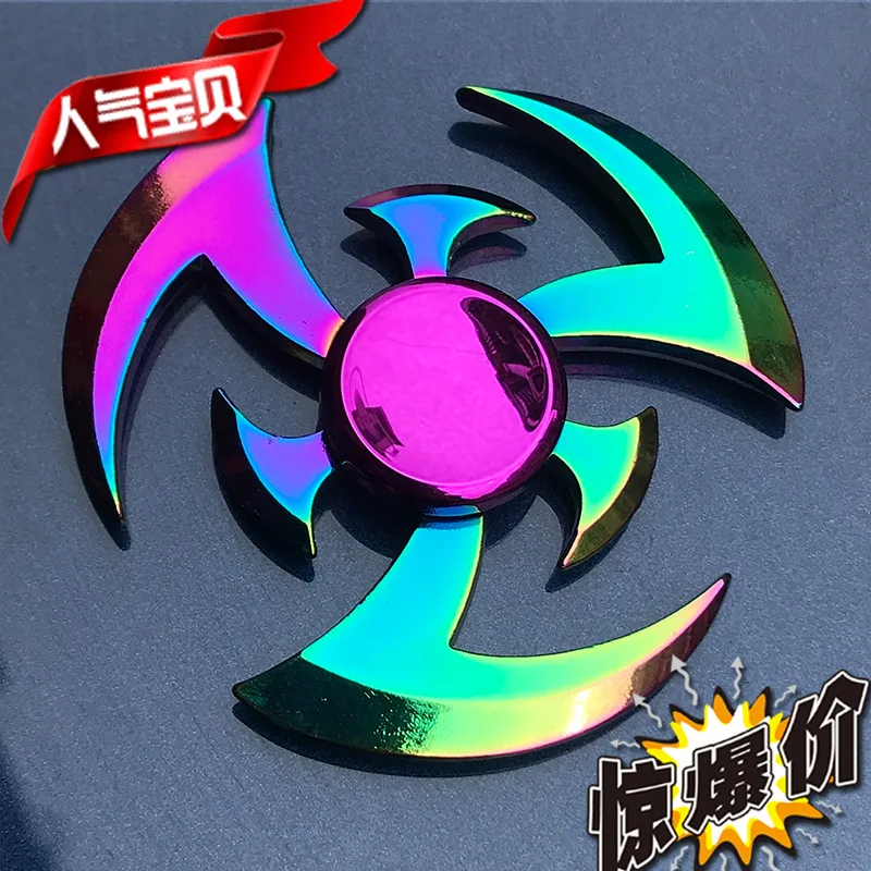 Bunter Legierungs-Fingerspinner Stressabbau-Spielzeug Handspinner Finger-Gyro Fidget-Spielzeug Fidgets Toys Spinner Metall-Fidget – Detail 7