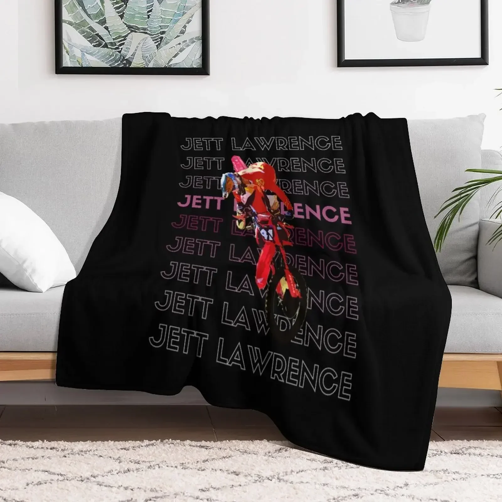 Jett Lawrence Motocross Racer x Classic Tshirt Throw Blanket For Decorative Sofa valentine gift ideas Winter beds Blankets