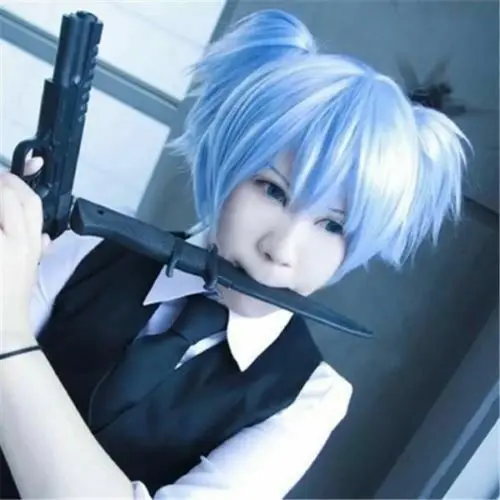 For Cosplay Assassination Classroom Shiota Nagisa Wig Costume+Cap