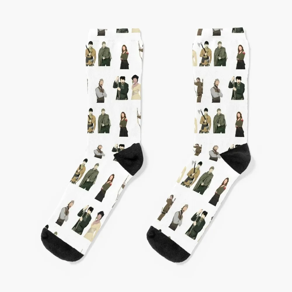 

Robin Hood Characters ensemble Socks warm winter Toe sports custom sports Mens Socks Women's