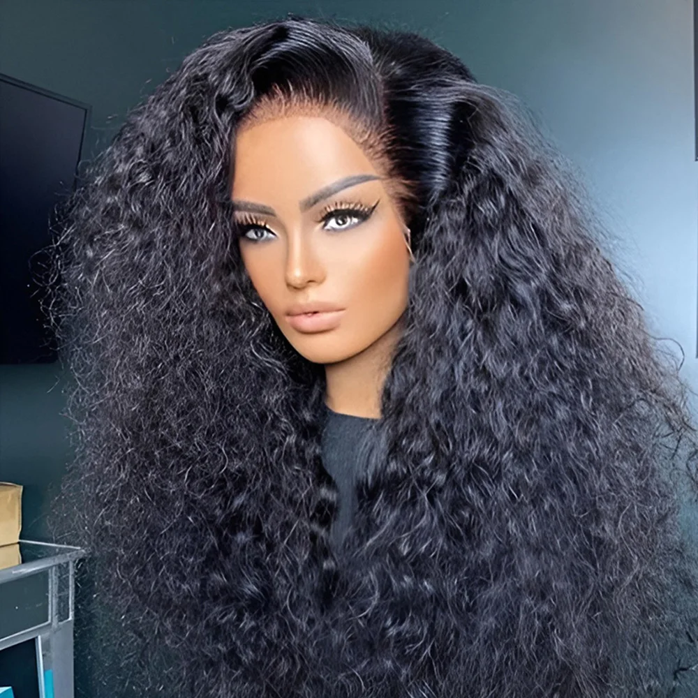 

Black Peruvian Deep Wave Curly Wig Human Hair Wigs 13X6 Lace Front Wigs Human Hair Wig 13X6 Brazil Human Hair Wigs Bouncy Curlys