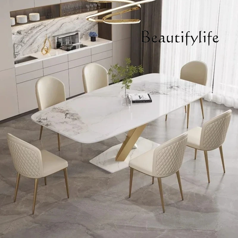 

X Luxury Modern Home Dining Table Unique Designer High Italian Restaurant Dining Table Center Kitchen Mesa De Jantar Funiture