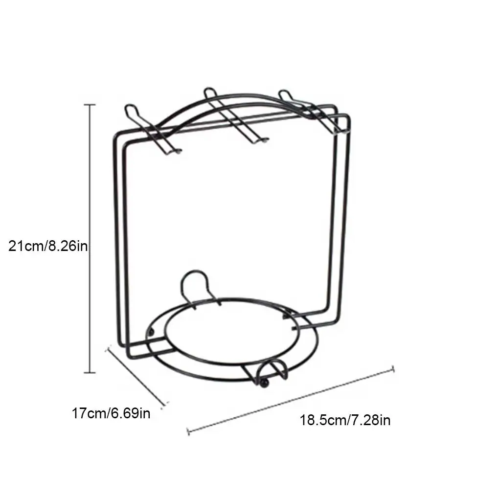 

Кухонный настольный держатель для кофейной кружки, подставка для 6 чашек, черные металлические держатели для чашек, стойка для сливного органайзера, скандинавский домашний органайзер
