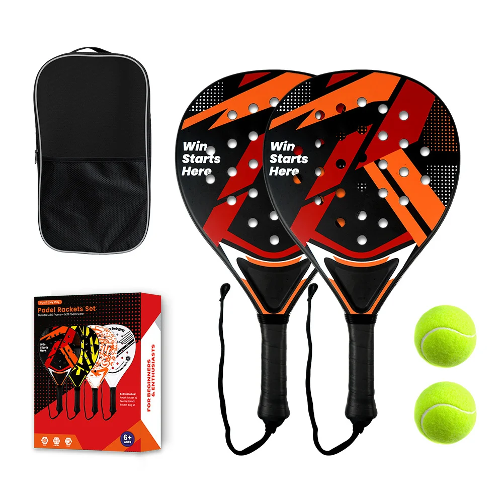 Padel Tennis Racket for Beginners Intermediate Players Lightweight Durable Anti Vibration Paddle with Comfortable Grip