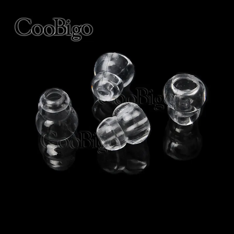 Cord Locks Toggle Clip Stopper Transparent for Garment Sportswear Paracord Rope Lanyard DIY Accessories Mini Plastic 100pcs