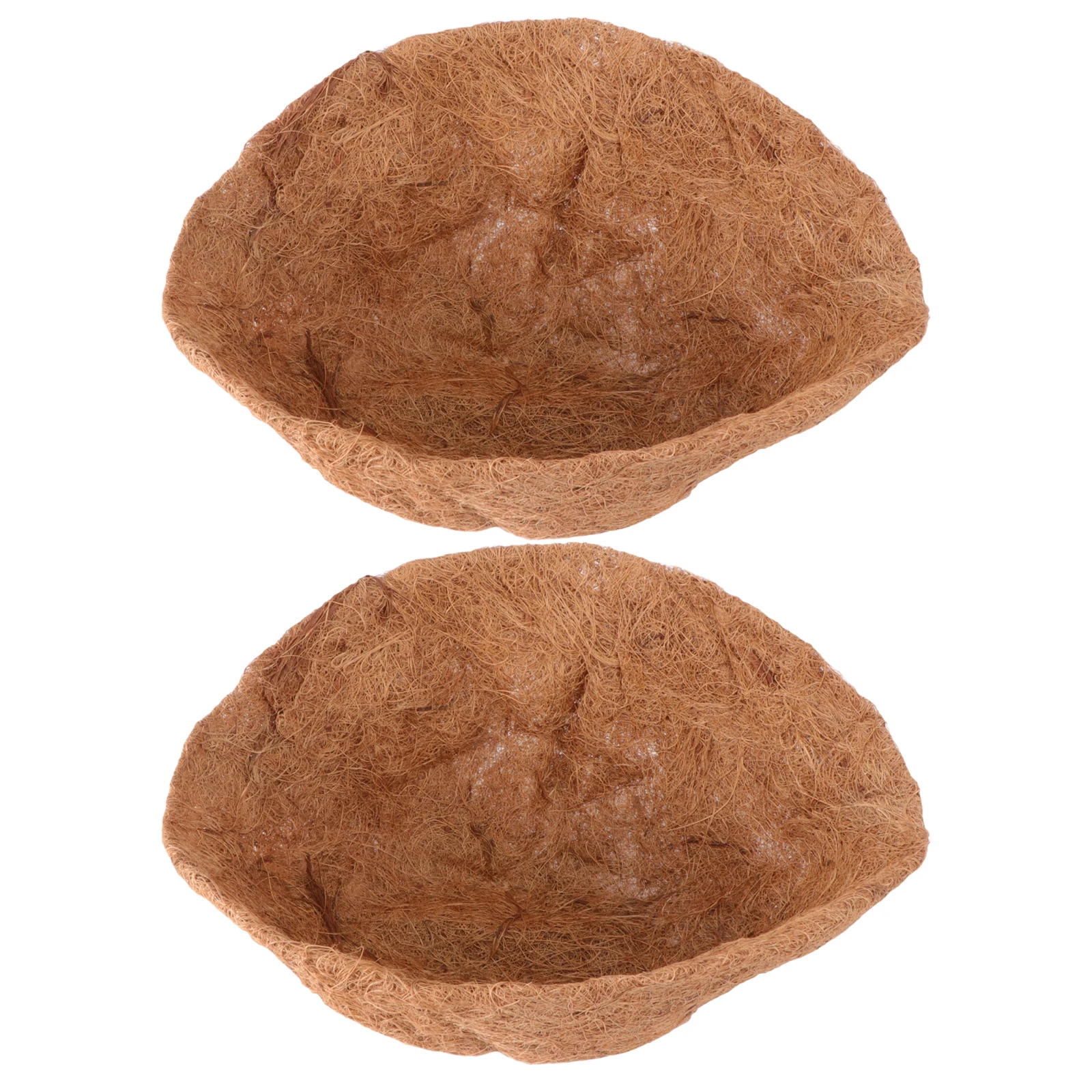 2 Pezzi 30Cm Mezza Sfera in Fibra di Cocco per Vasi, Ecologico, Traspirante, Anticorrosivo, Tappetino per Piante, Cuscino per Vasi da Fiori e Ufficio
